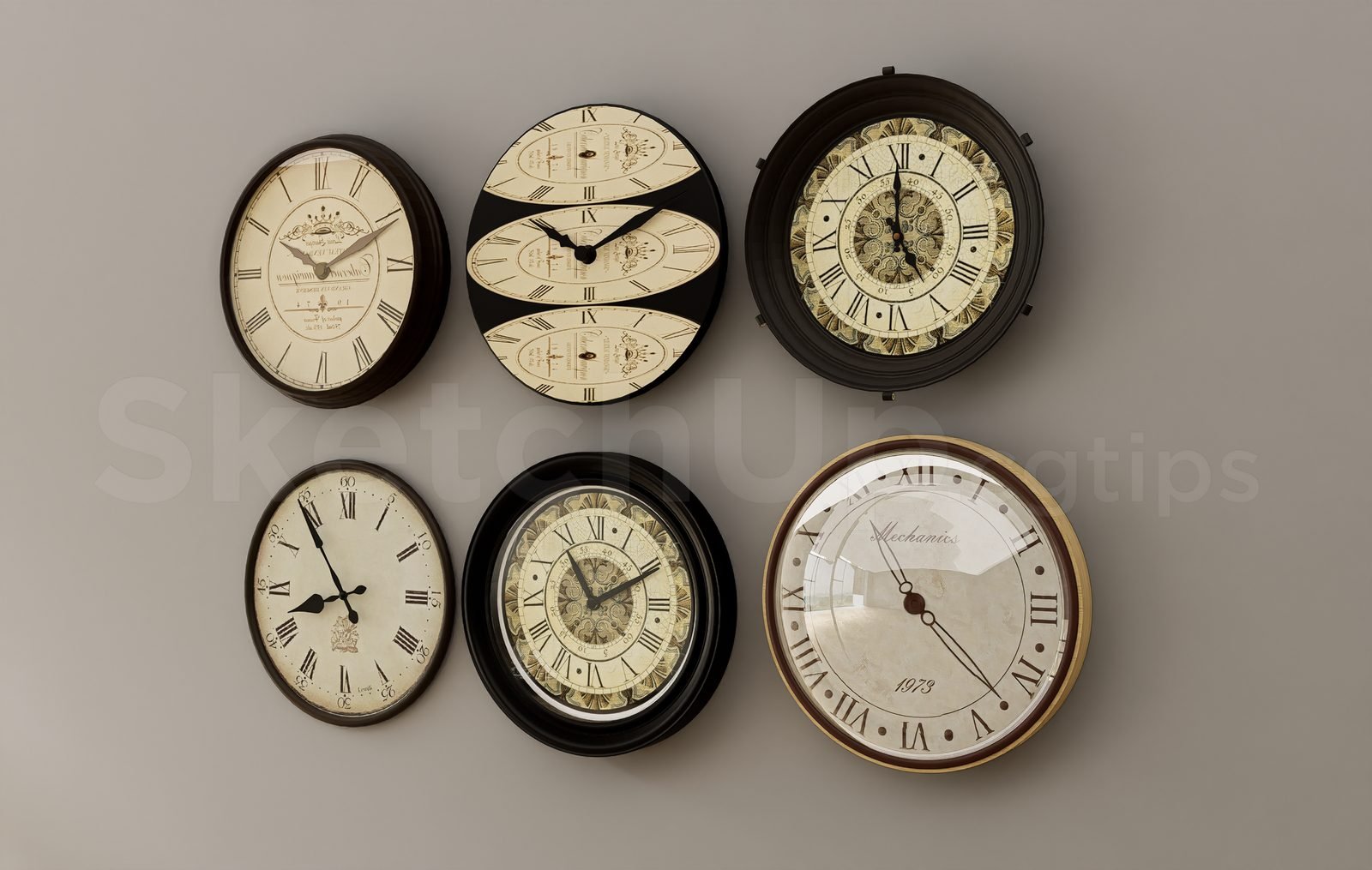 18794. نموذج ساعة Sketchup - تنزيل مجاني ثلاثي الأبعاد (1)