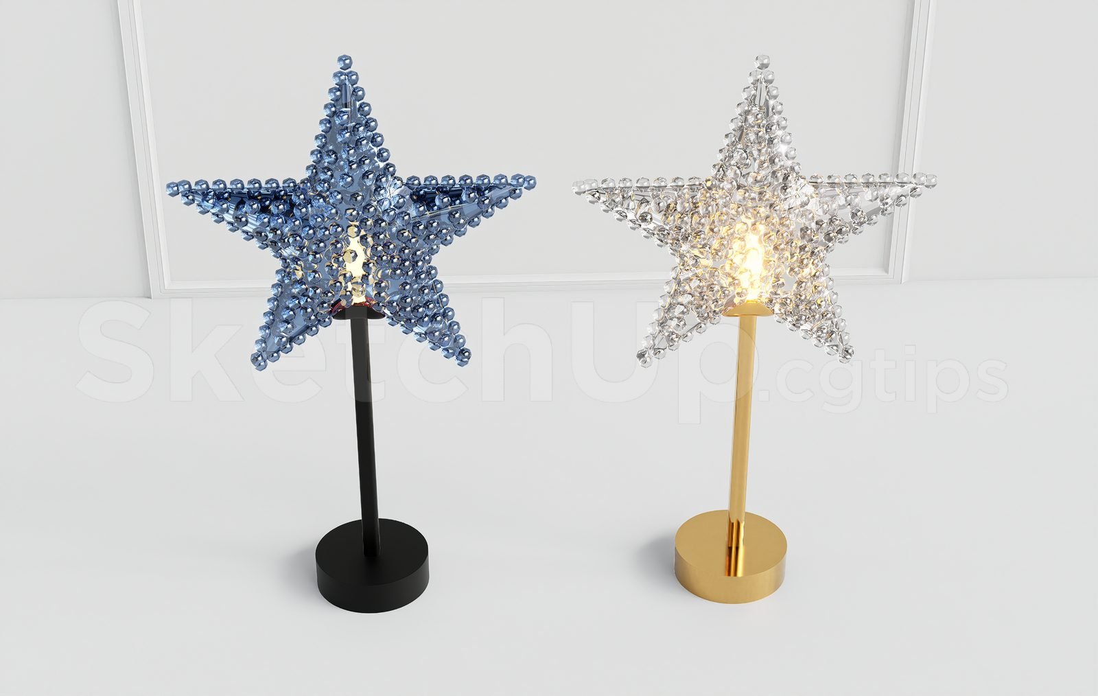 18795. تنزيل نموذج مصباح الطاولة ثلاثي الأبعاد Sketchup مجانًا (2)