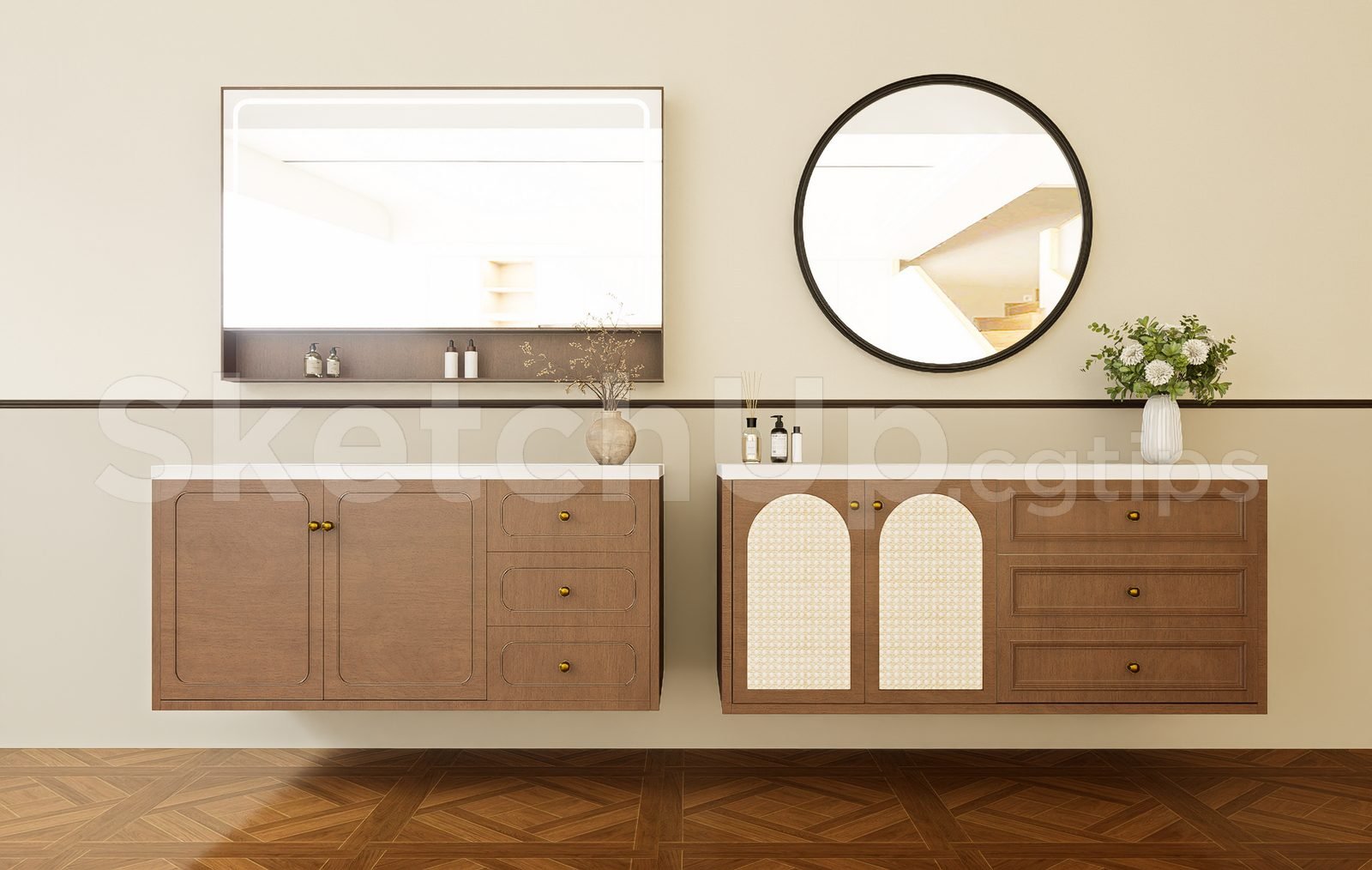 18825. تنزيل نموذج Sketchup Lavabo ثلاثي الأبعاد مجانًا (2)