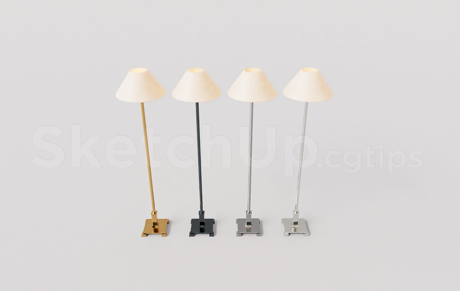 18868. تنزيل نموذج مصباح أرضي Sketchup مجاني للمشاريع الداخلية (1)