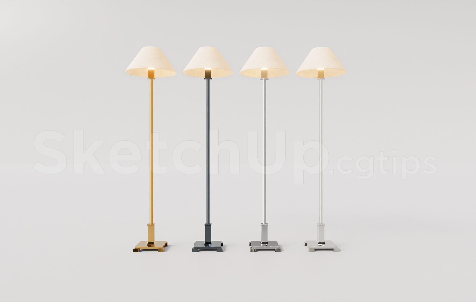 18868. تنزيل نموذج مصباح أرضي Sketchup مجاني للمشاريع الداخلية (2)