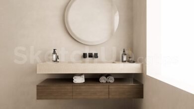 18911. تنزيل نموذج Sketchup Lavabo ثلاثي الأبعاد مجانًا (1)