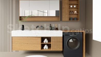 19048. Free Download Modern Laundry Room Sketchup Model (1)