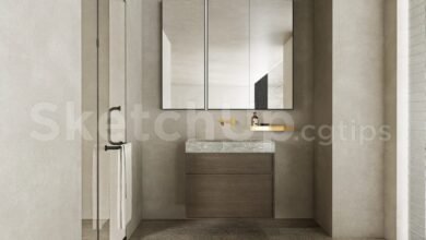 19096. Free Sketchup Lavabo 3d Model Download (1)