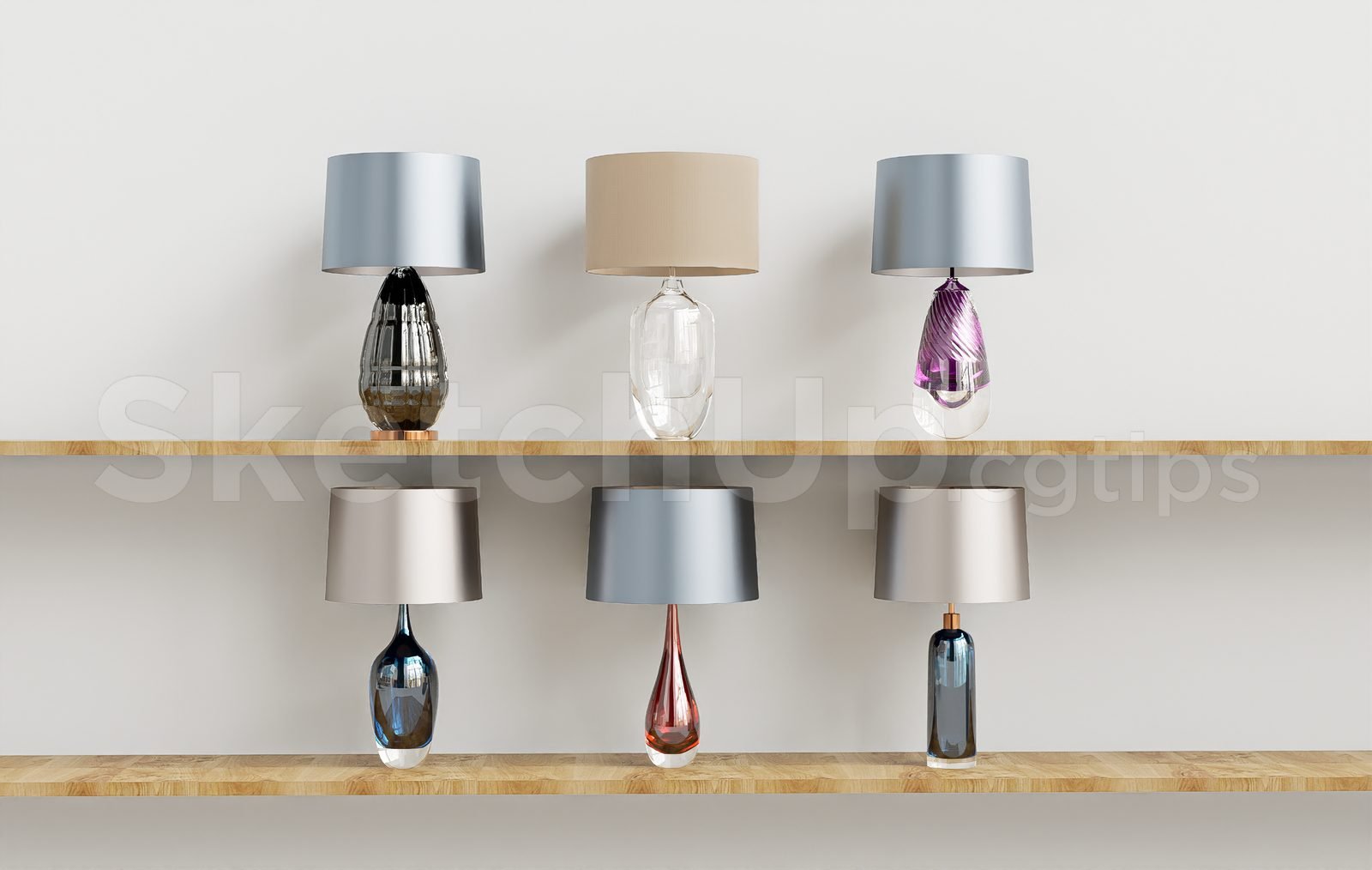 18905. تنزيل نموذج مصباح الطاولة ثلاثي الأبعاد Sketchup مجانًا (1)