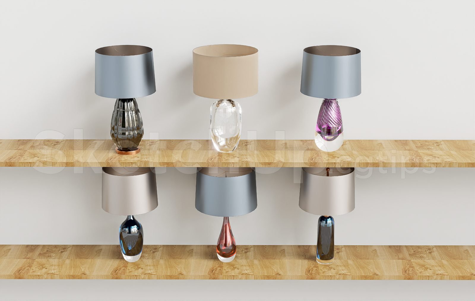 18905. تنزيل نموذج مصباح الطاولة ثلاثي الأبعاد Sketchup مجانًا (2)