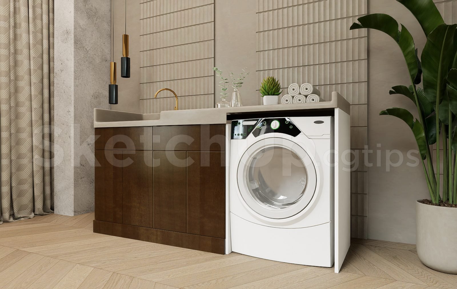 18920. تنزيل مجاني لنموذج رسم غرفة الغسيل الحديثة (1)