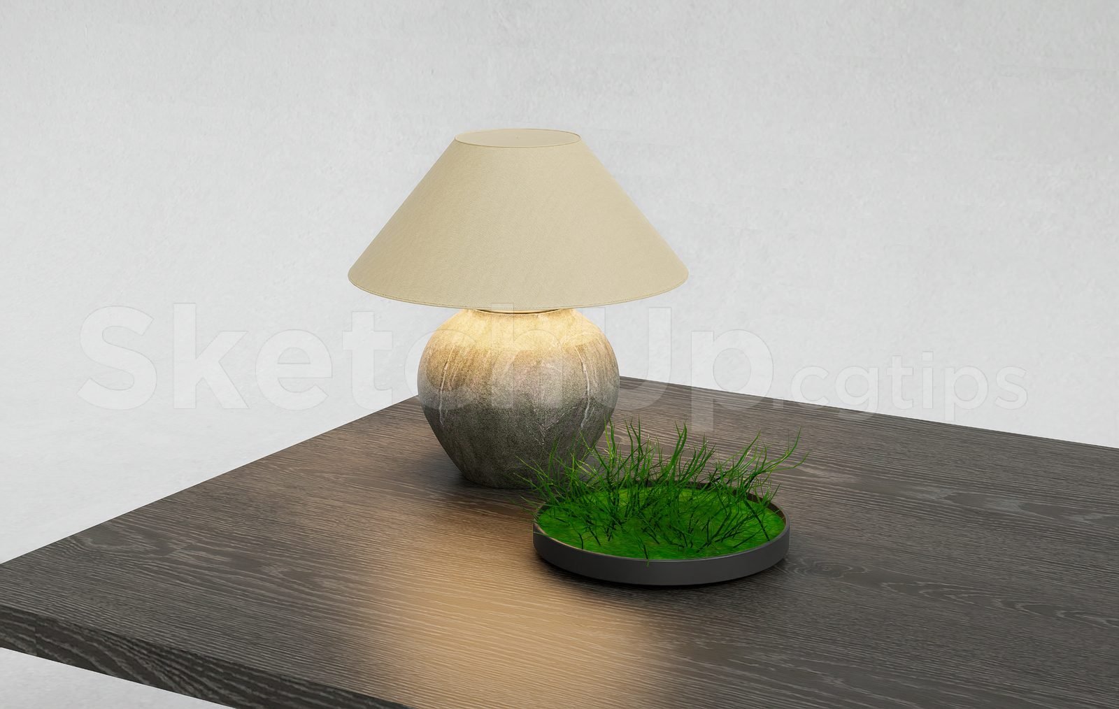 18923. تنزيل نموذج مصباح الطاولة ثلاثي الأبعاد Sketchup مجانًا (2)