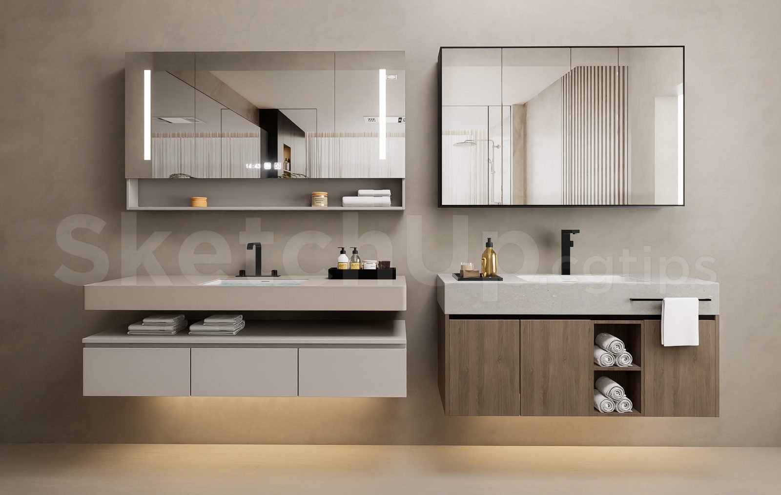 18938. تنزيل نموذج Sketchup Lavabo ثلاثي الأبعاد مجانًا (1)