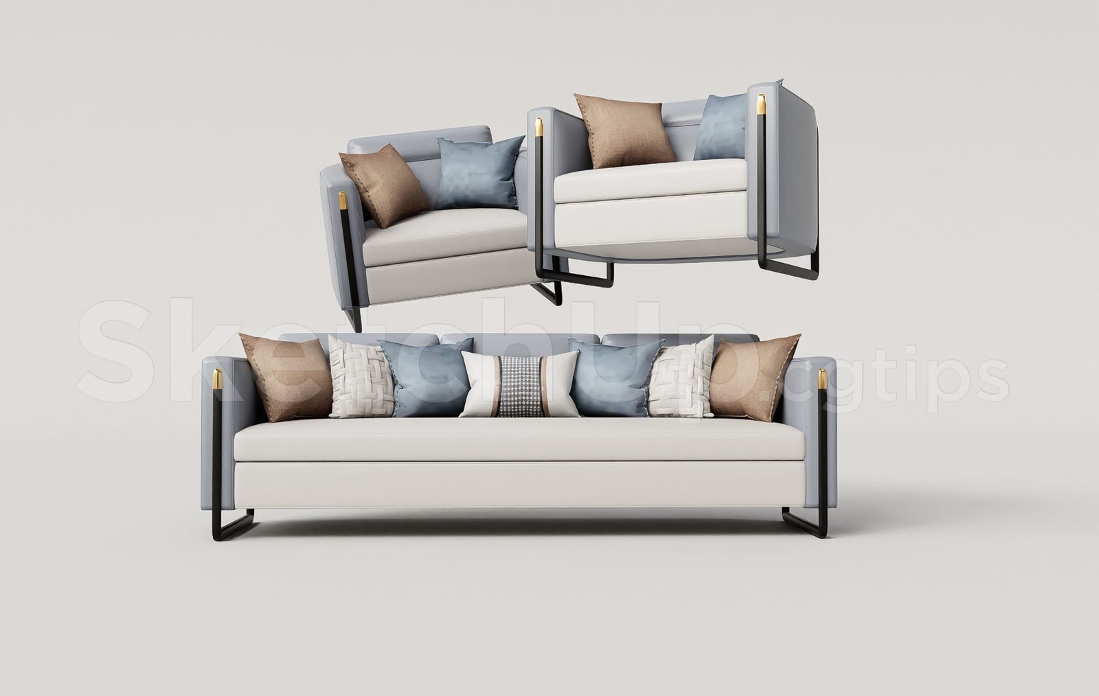 18939. تنزيل نموذج Sketchup Sofa مجانًا (1)