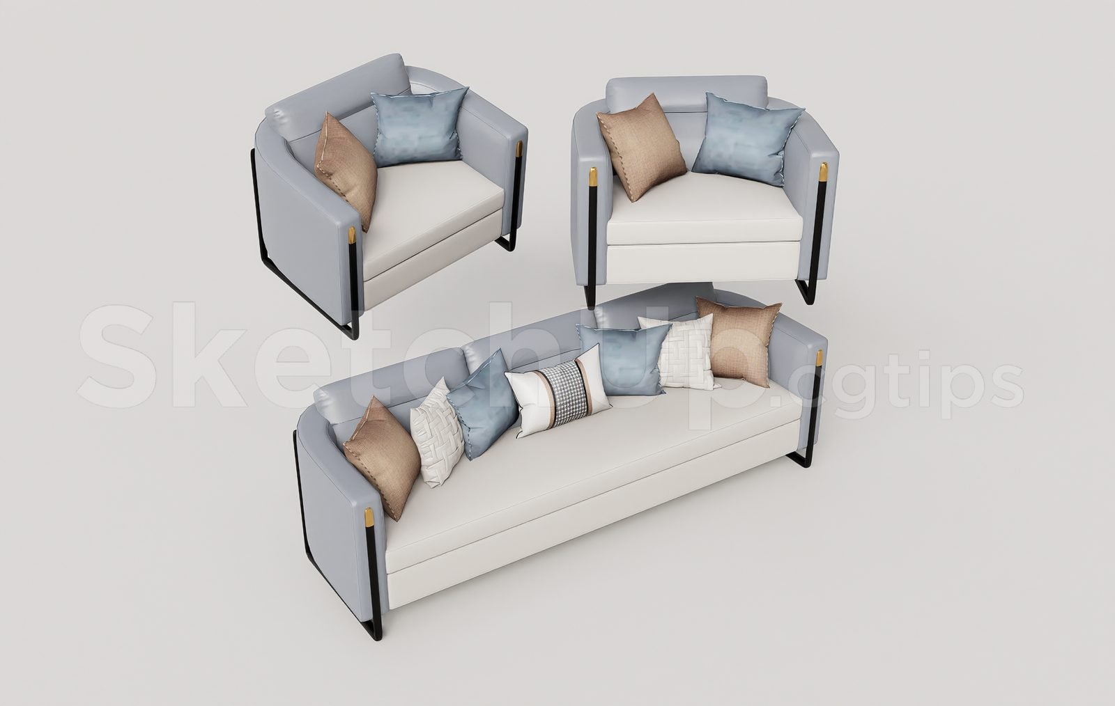 18939. تنزيل نموذج Sketchup Sofa مجانًا (2)