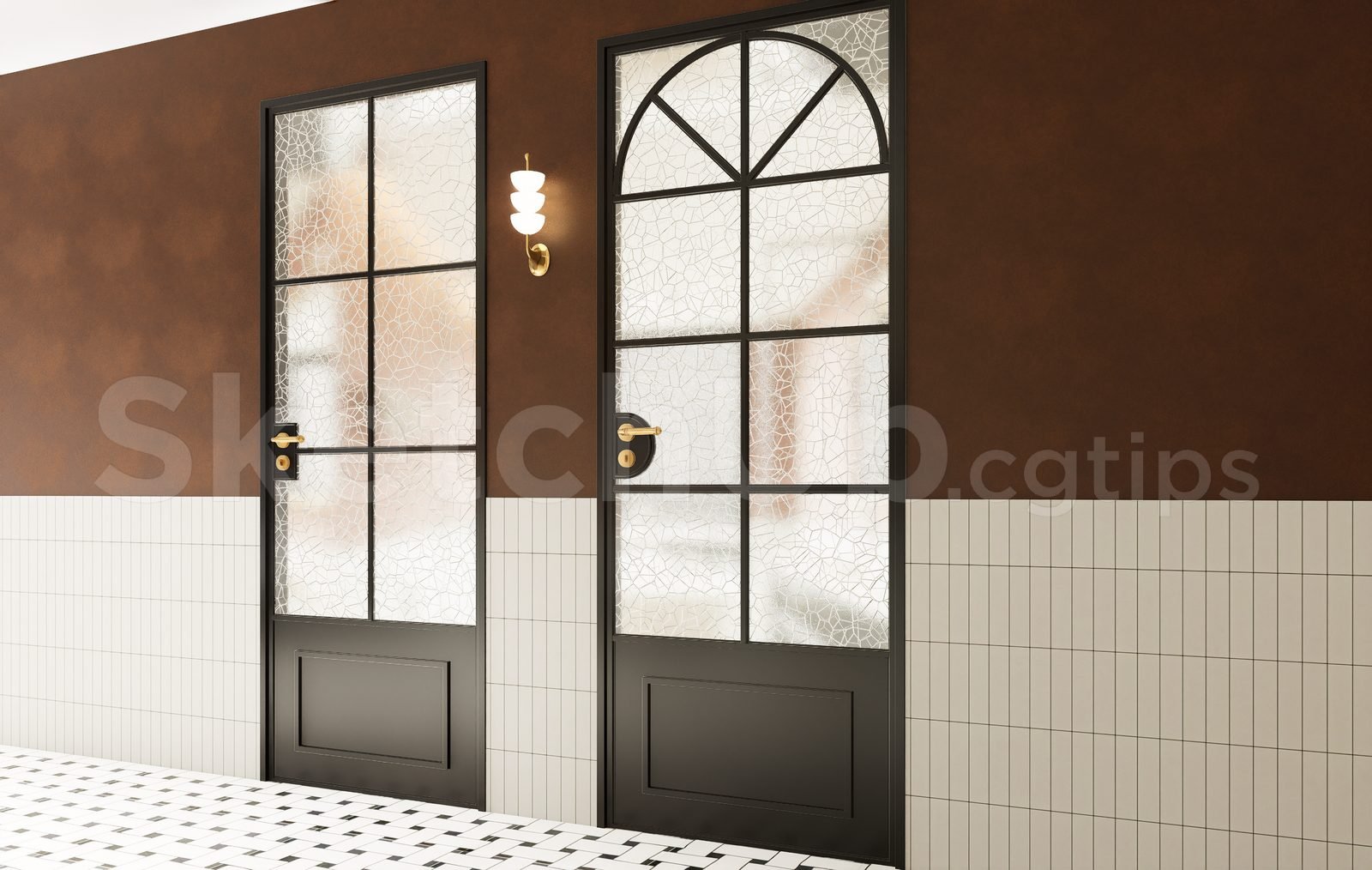 18942. تحميل نموذج Sketchup Door ثلاثي الأبعاد مجانًا (2)