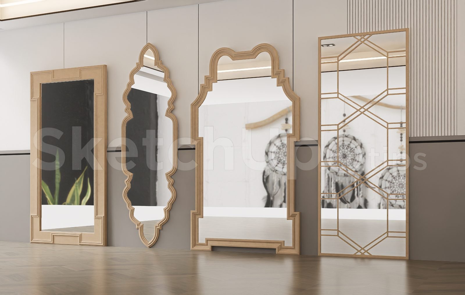 18978. تنزيل نموذج مرايا Sketchup مجانًا (2)