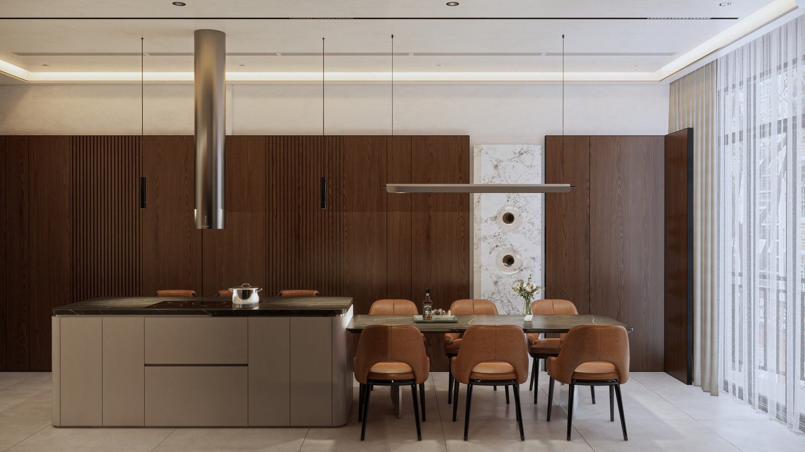 18981. تنزيل النموذج الداخلي لغرفة المطبخ Sketchup مجانًا بواسطة Vu Van Thong (3)