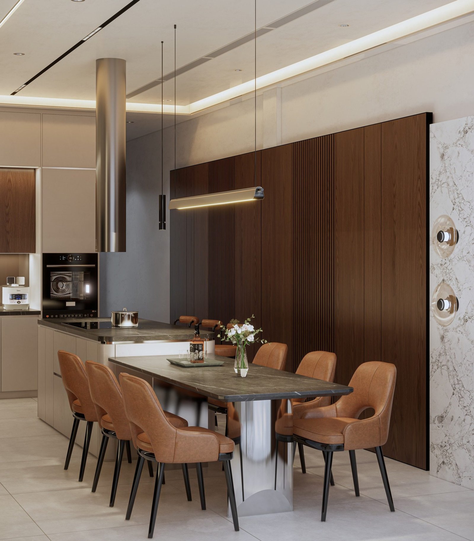 18981. تنزيل النموذج الداخلي لغرفة المطبخ Sketchup مجانًا بواسطة Vu Van Thong (5)