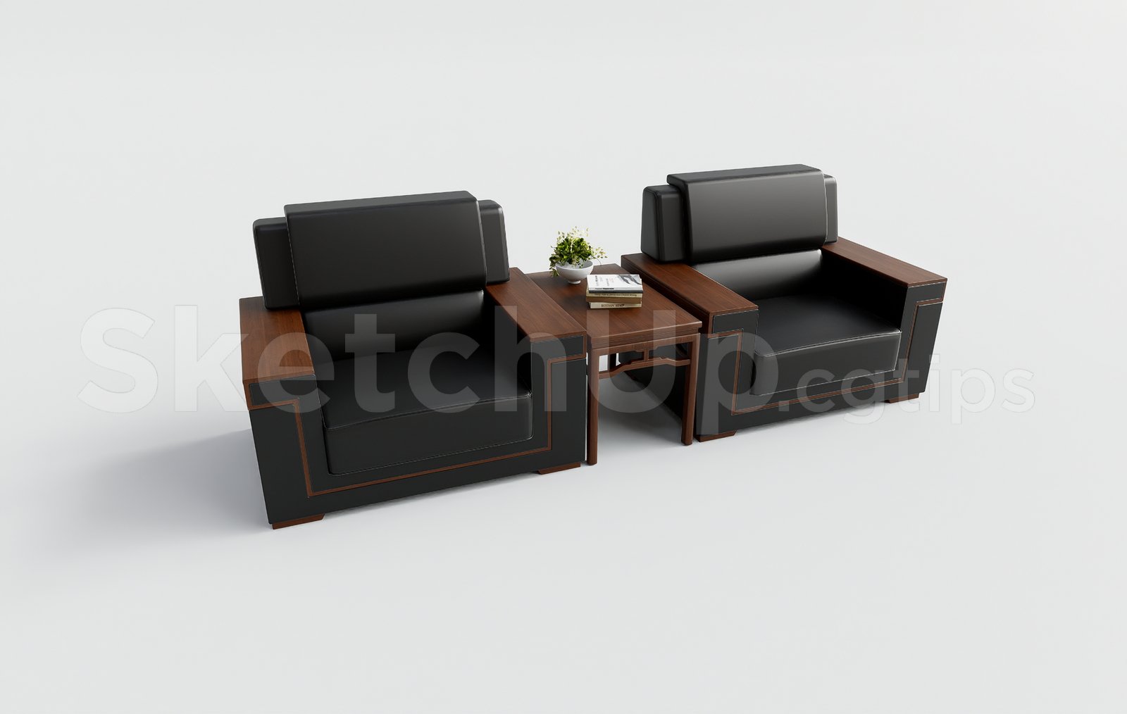 18985. تنزيل نموذج أريكة مكتب Sketchup مجانًا (1)