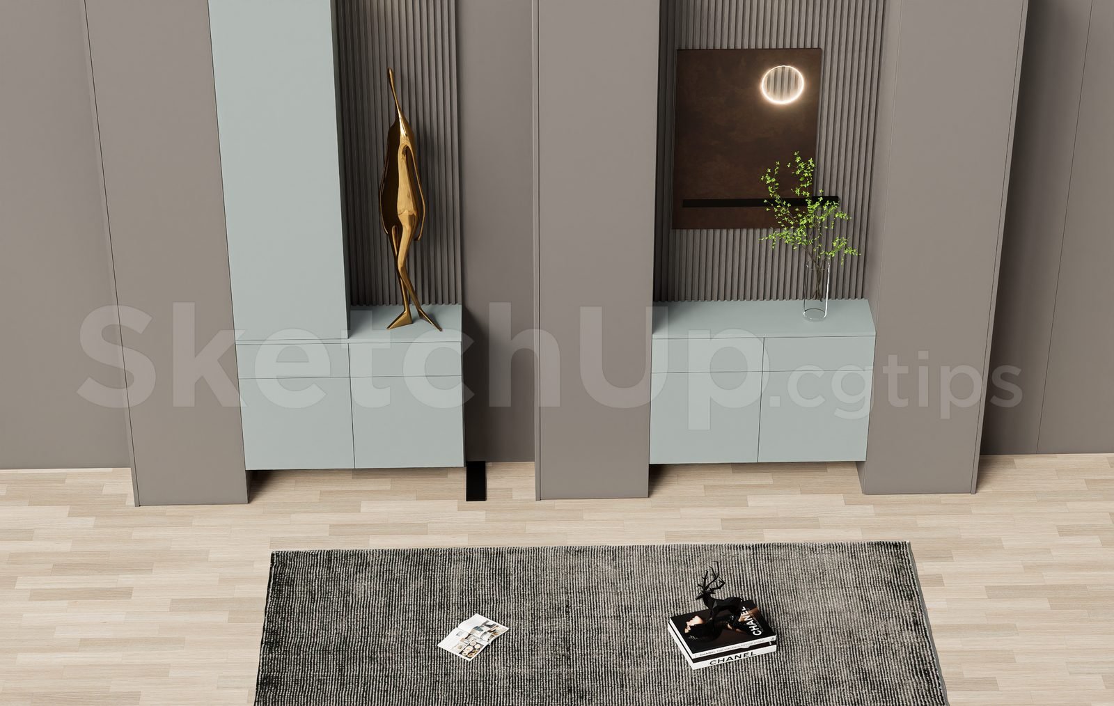 19023. تنزيل نموذج خزانة الأحذية Sketchup مجانًا (2)