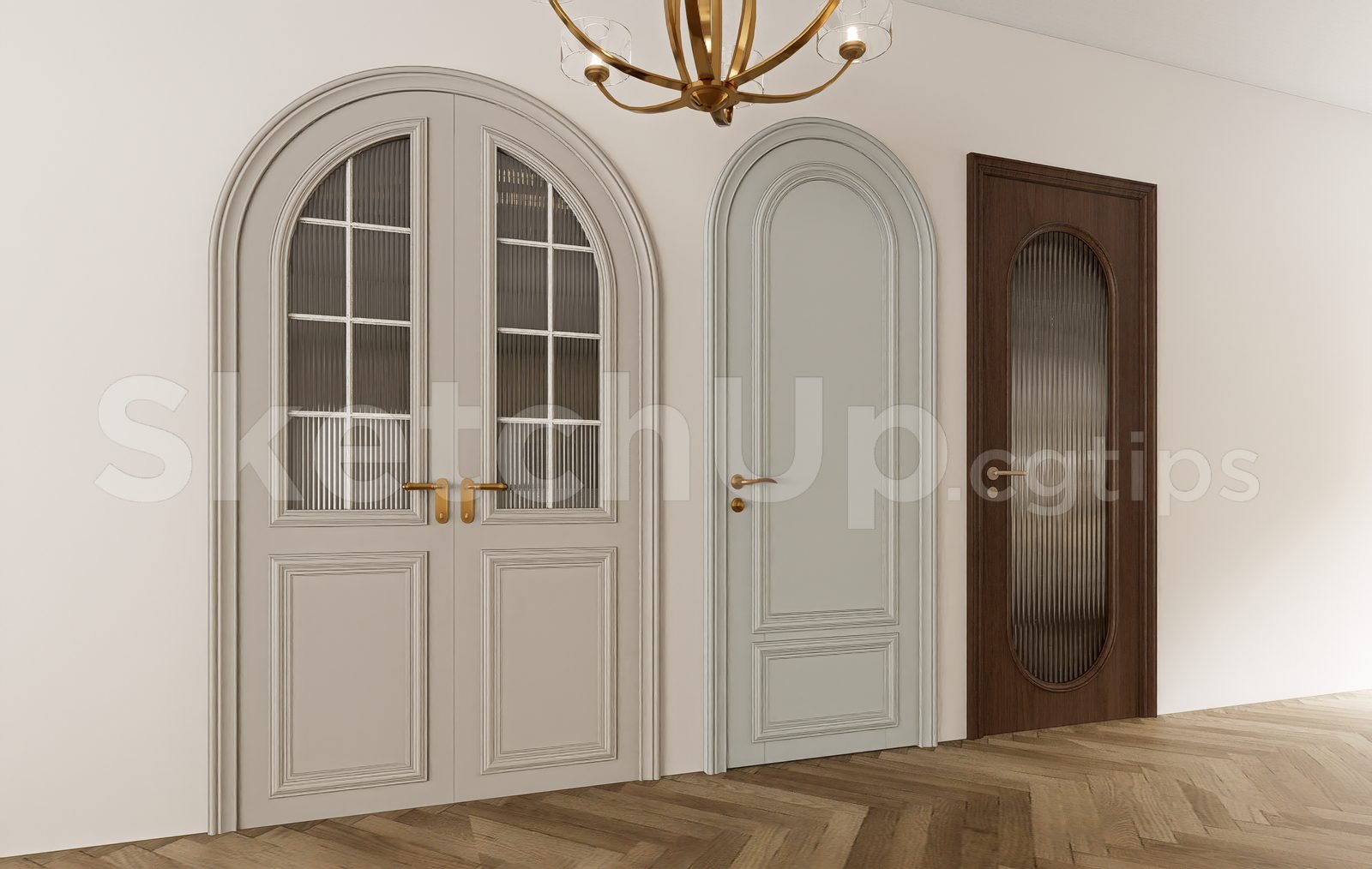 19044. تنزيل نموذج Sketchup Door ثلاثي الأبعاد مجانًا (2)