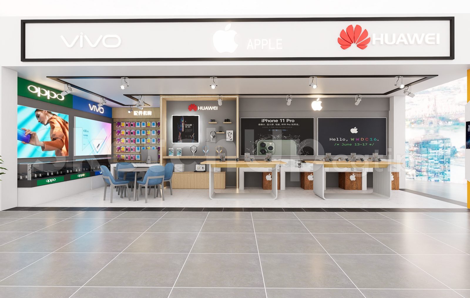 19098. نموذج متجر Sketchup المجاني للهواتف متاح للتنزيل (2)