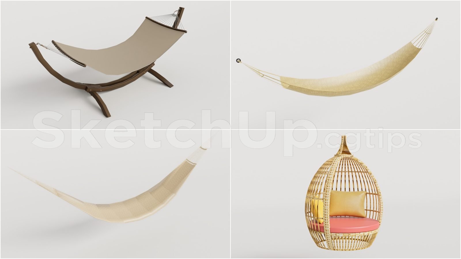 19099. تنزيل نموذج كرسي Sketchup Swing مجانًا