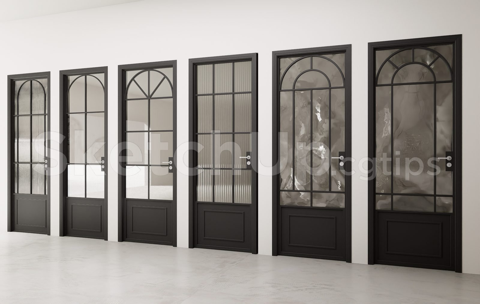 19105. تنزيل نموذج Sketchup Door ثلاثي الأبعاد مجانًا (2)