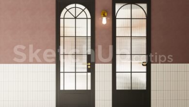 19176. Sketchup Door 3d Model Free Download (1)