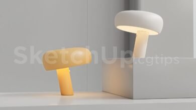 19178. Download Free Sketchup 3d Table Lamp Model (2)