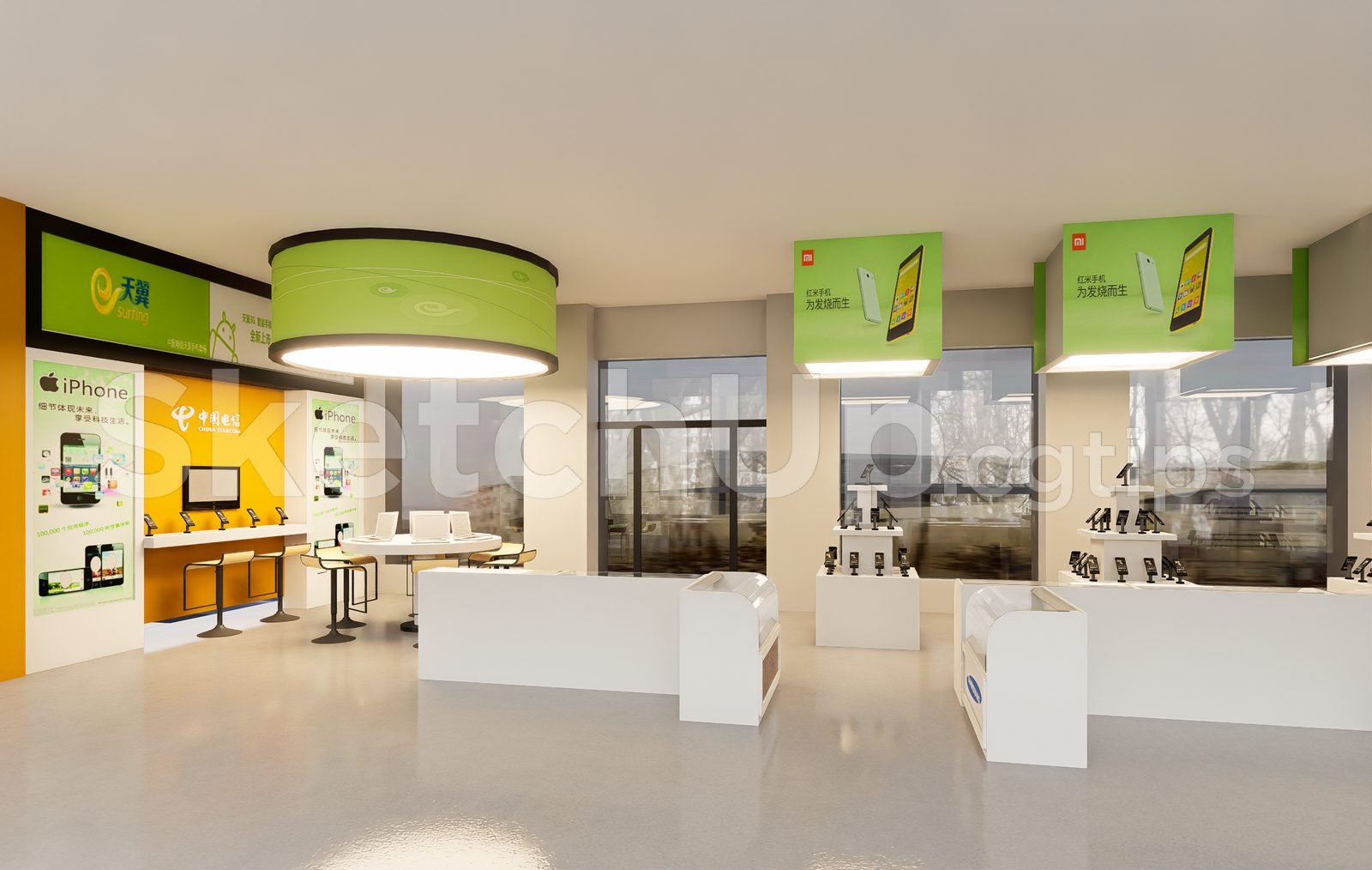 19248. نموذج متجر الهاتف Sketchup المجاني متاح للتنزيل (2)