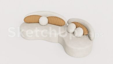 19289. Free Sketchup Sofa Model Download (2)