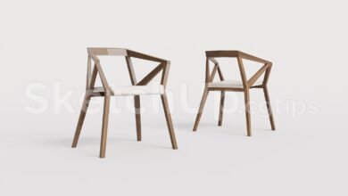 19302. Free Sketchup Chair Model Download (2)