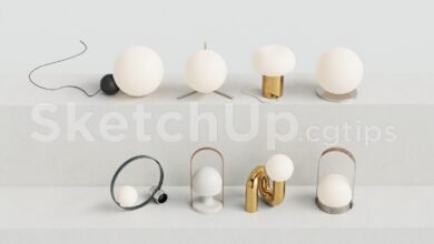 19275. Download Free Sketchup 3d Table Lamp Model (1)