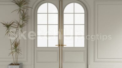 19273. Sketchup Door 3d Model Free Download (2)