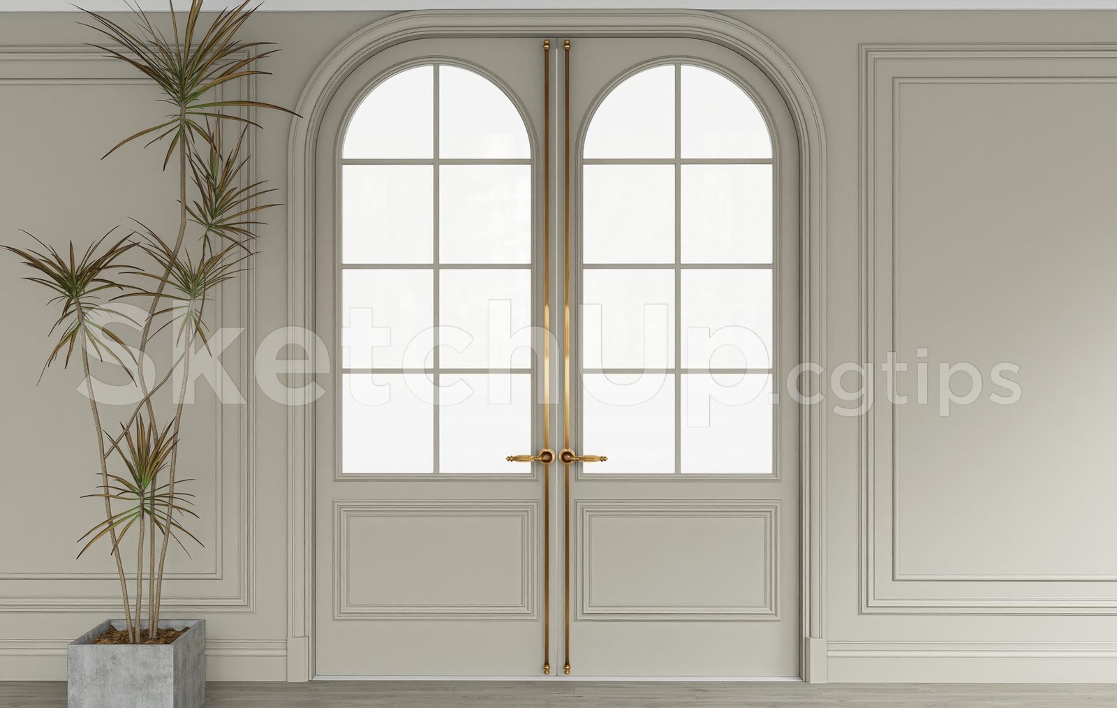 19273. Sketchup Door 3d Model Free Download (2)