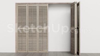 19316. Sketchup Door 3d Model Free Download (2)