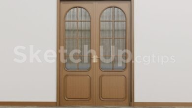 19363. Sketchup Door 3d Model Free Download (1)