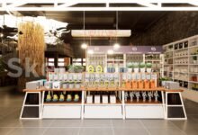 19377. Sketchup 3d Retail Store Design Free Modern Shop Interior Model (1)