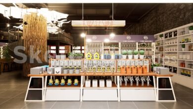 19377. Sketchup 3d Retail Store Design Free Modern Shop Interior Model (1)