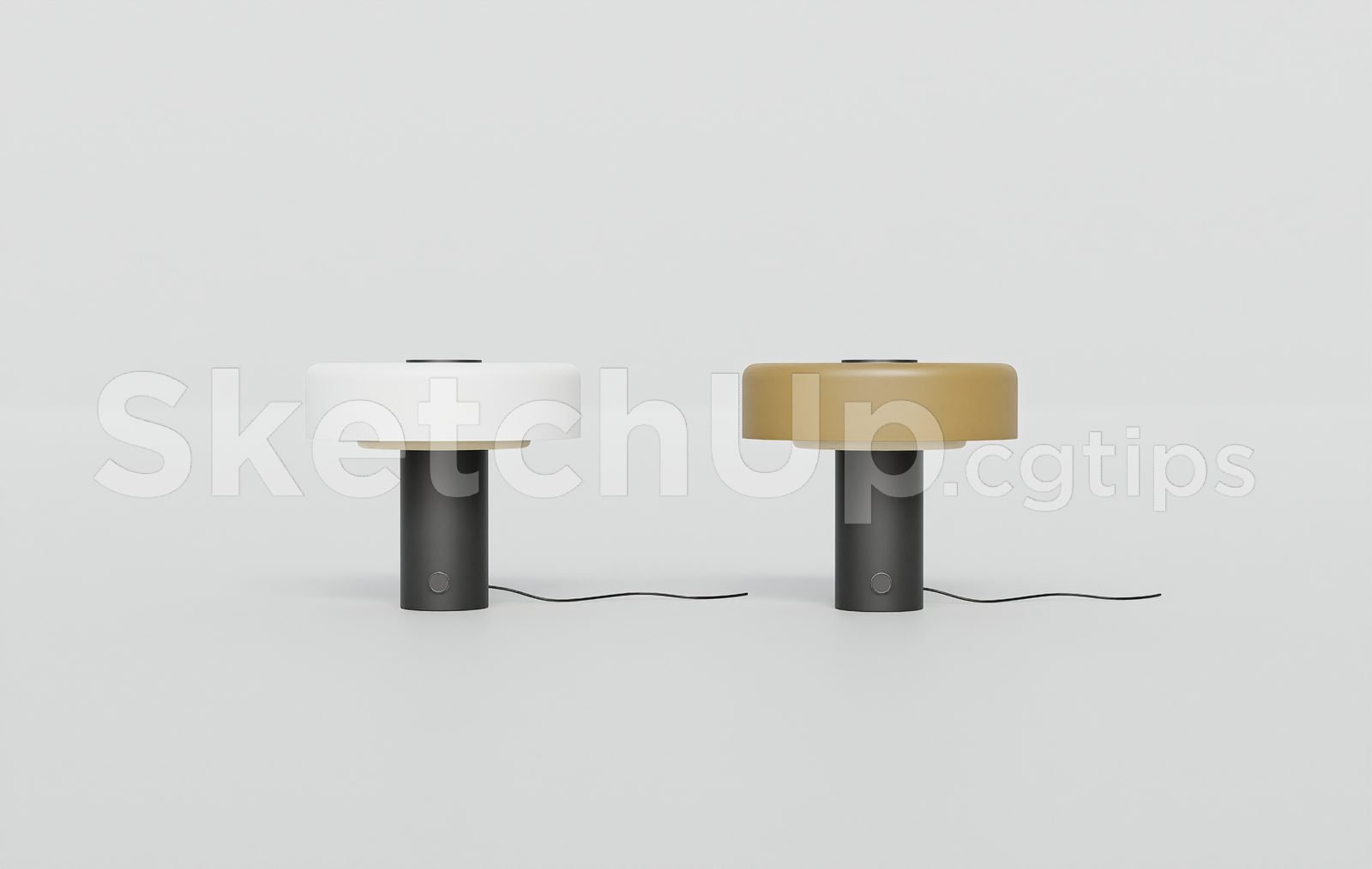 19246. تنزيل نموذج مصباح الطاولة ثلاثي الأبعاد Sketchup مجانًا (1)