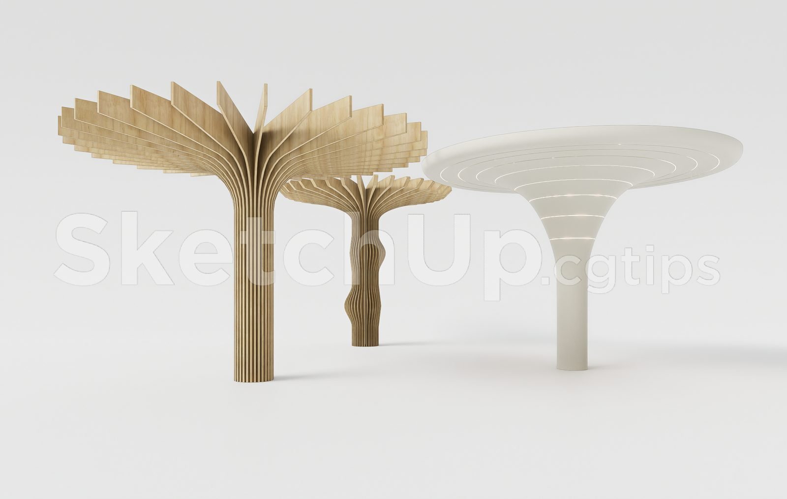 19260. أعمدة الإضاءة الداخلية الفاخرة الحديثة – نموذج Sketchup 3d (1)