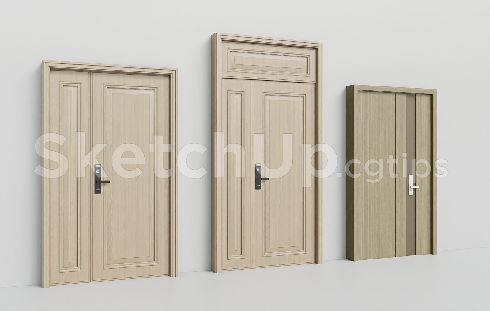 19266. تحميل نموذج Sketchup Door ثلاثي الأبعاد مجانًا (2)