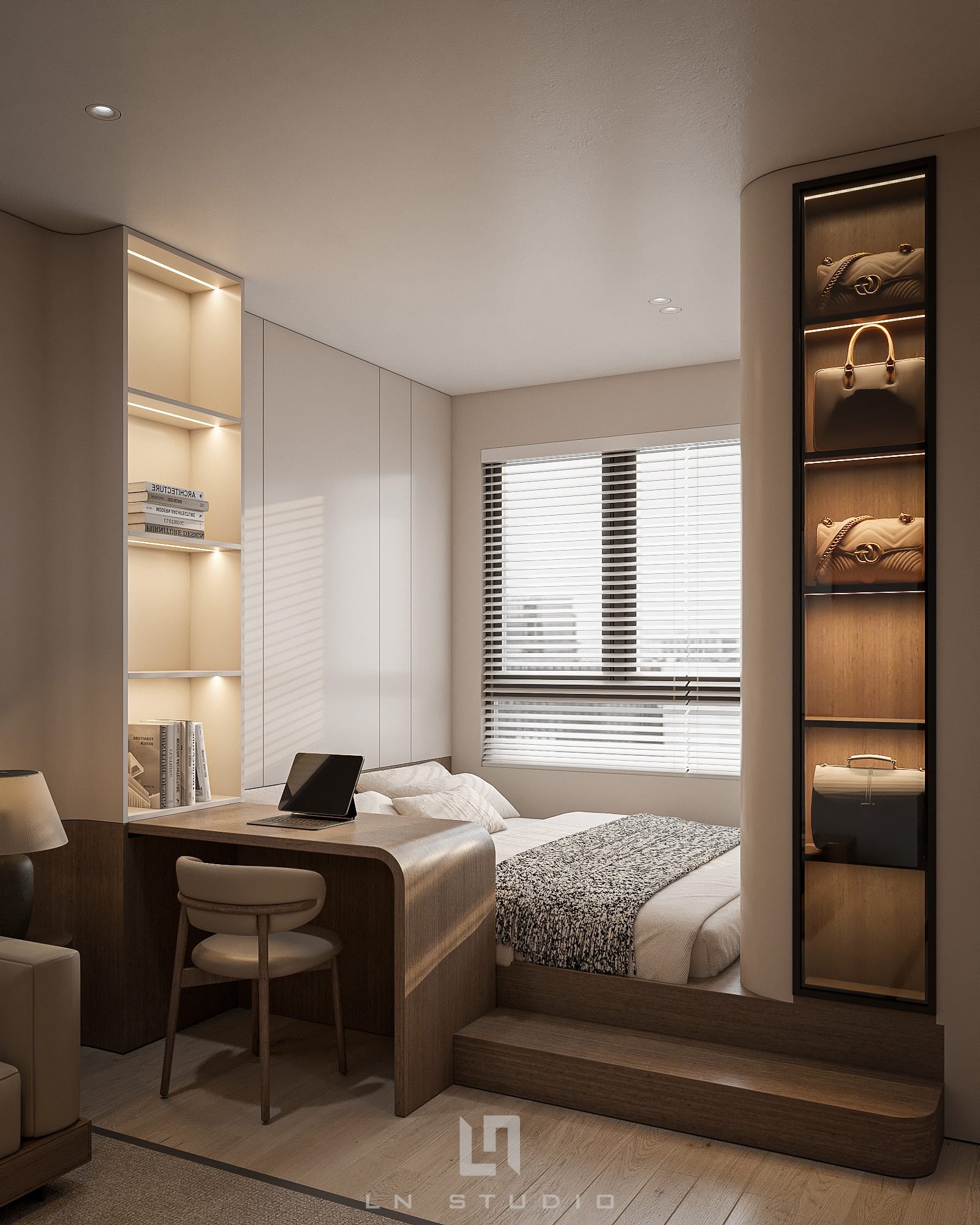 19268. تنزيل النموذج الداخلي لغرفة استوديو Sketchup مجانًا بواسطة Lanh Nguyen (1)