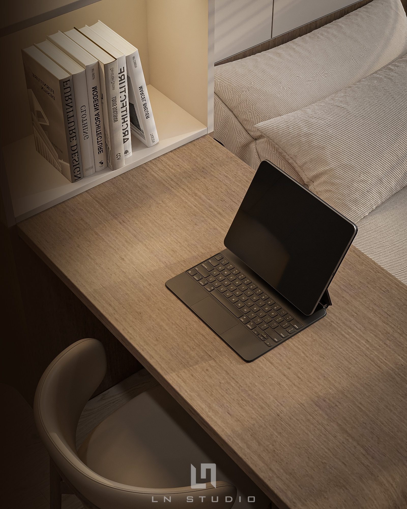 19268. تنزيل النموذج الداخلي لغرفة استوديو Sketchup مجانًا بواسطة Lanh Nguyen (3)