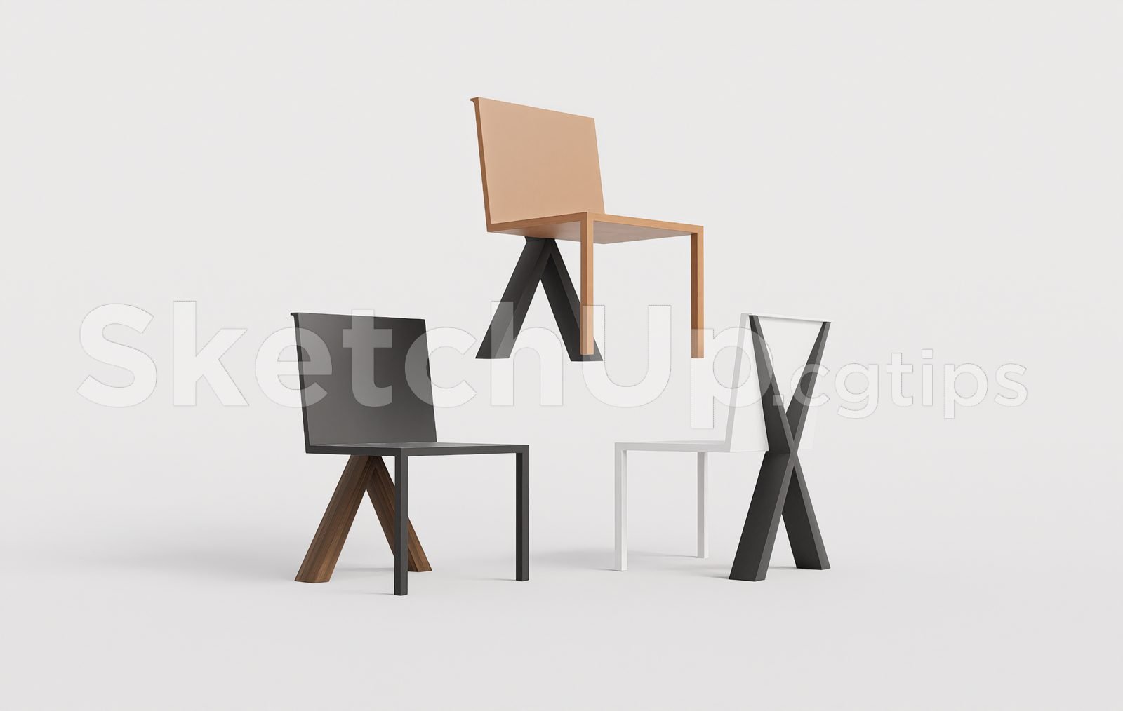 19284. تنزيل نموذج كرسي Sketchup مجانًا (1)