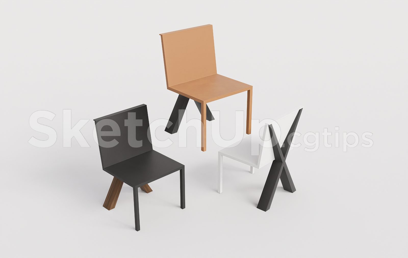 19284. تنزيل نموذج كرسي Sketchup مجانًا (2)