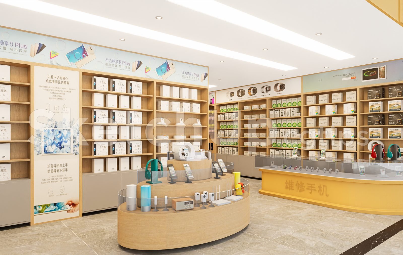 19294. نموذج متجر Sketchup المجاني للهواتف متاح للتنزيل (1)