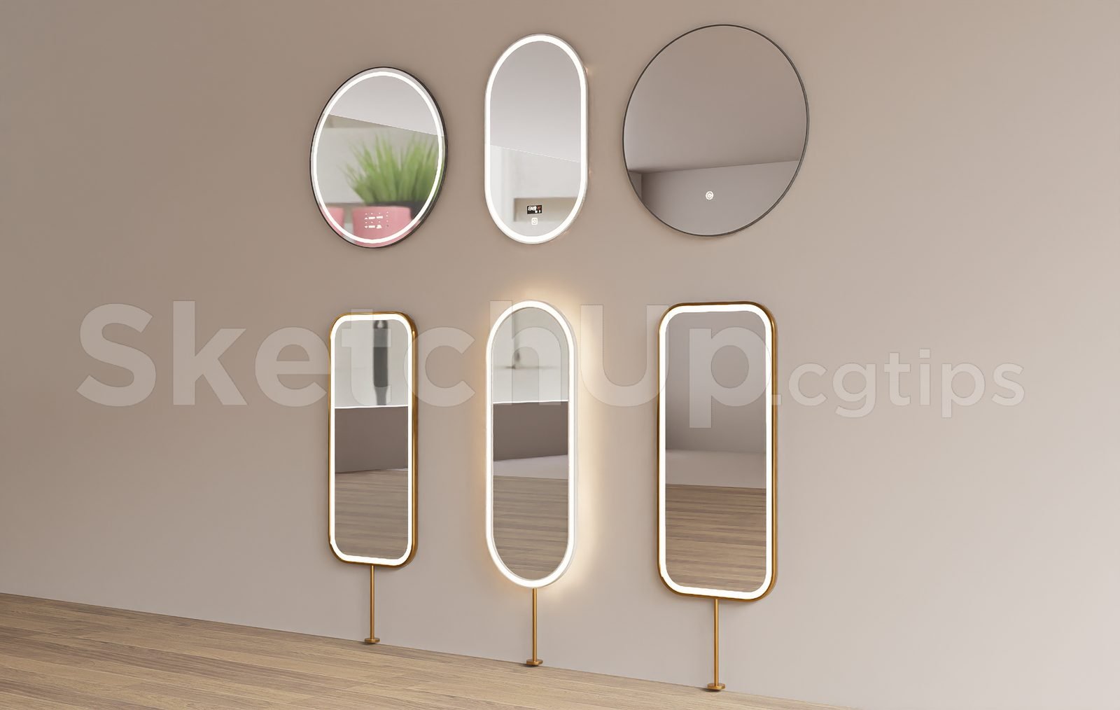 19308. تنزيل نموذج مرايا Sketchup مجانًا (1)