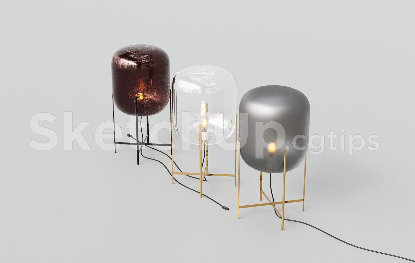 19314. تنزيل نموذج مصباح الطاولة ثلاثي الأبعاد Sketchup مجانًا (2)