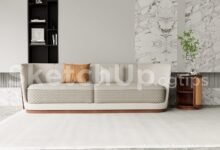 19378. Free Sketchup Sofa Model Download (1)