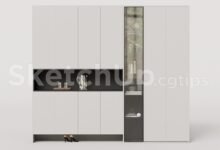 19366. Free Sketchup Shoe Cabinet Model Download (1)