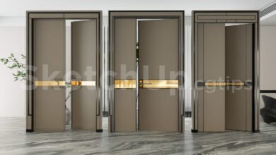 19359. Sketchup Door 3d Model Free Download (1)